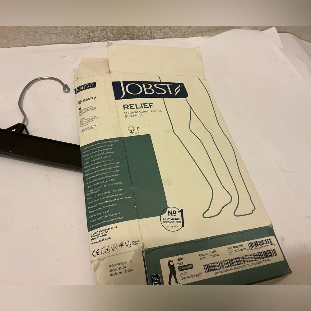 Jobst 114794 Relief Medical Compression Stockings 3040 Mmhg Large Beige Jobst 114794 Relief Medical Compression Stockings 3040 Mmhg Large Beige